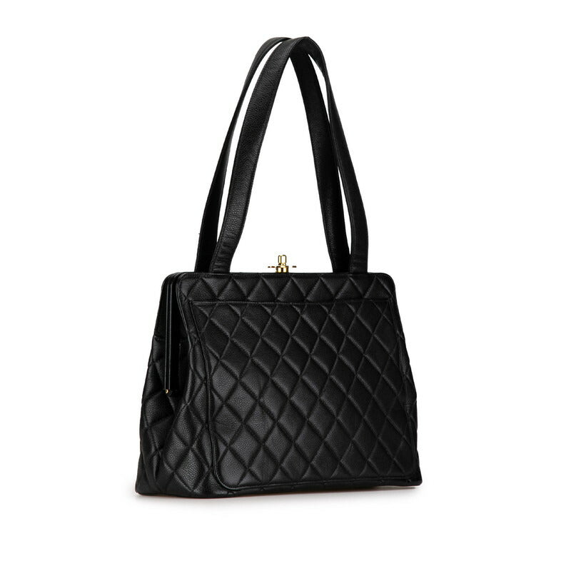 Chanel Coco Mark Matelasse Caviar Skin Tote Bag