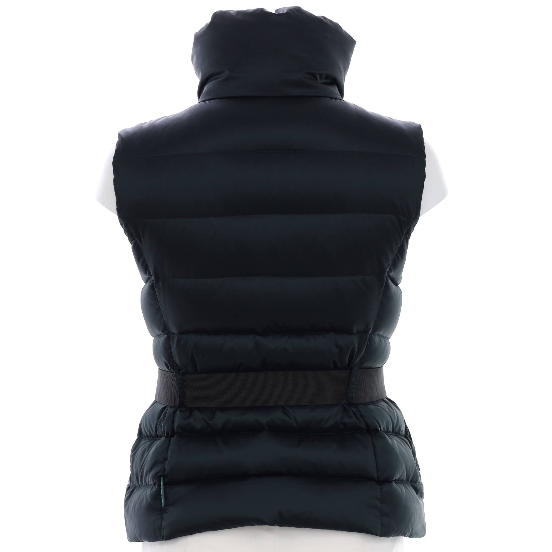 Women's Tareg Puffer Belted Vest Quilted Polyester Blend with Down