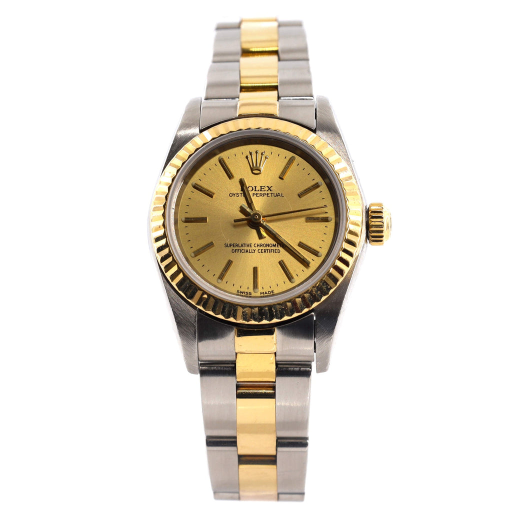 Oyster Perpetual Datejust Automatic Watch Stainless Steel and Yellow Gold 26