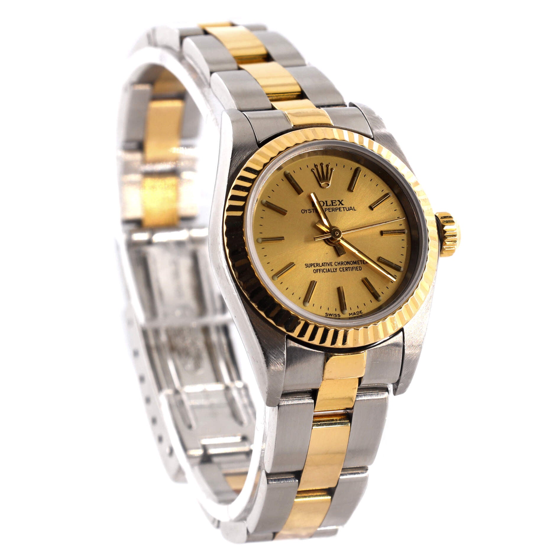 Oyster Perpetual Datejust Automatic Watch Stainless Steel and Yellow Gold 26