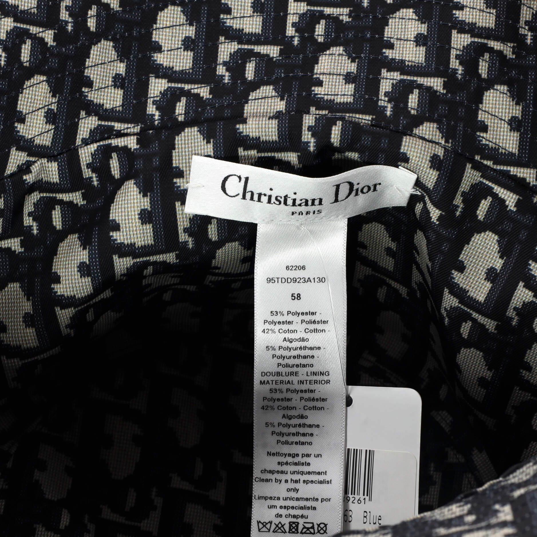 Teddy D Reversible Bucket Hat Cotton and Oblique Canvas
