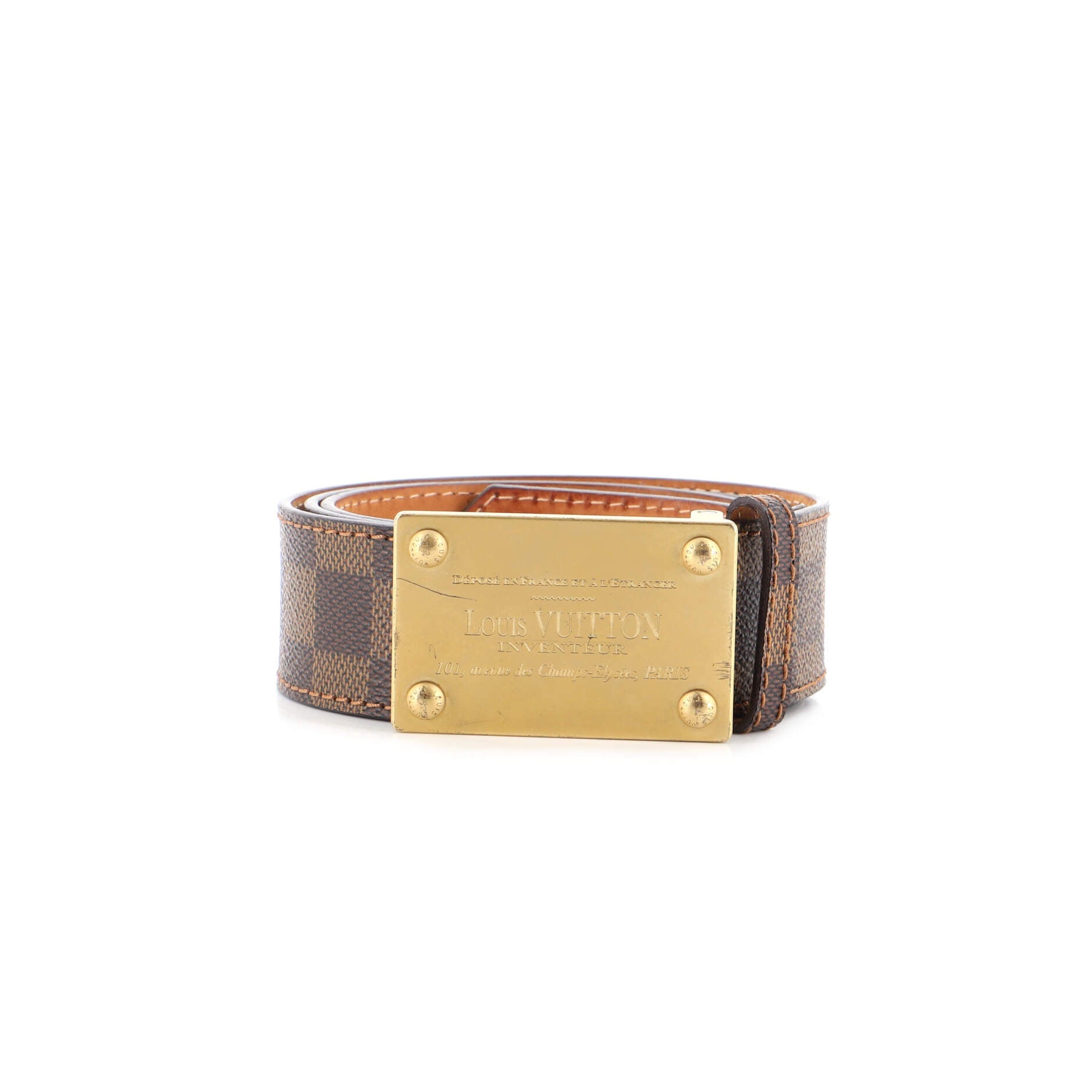 Inventeur Belt Damier Medium 100