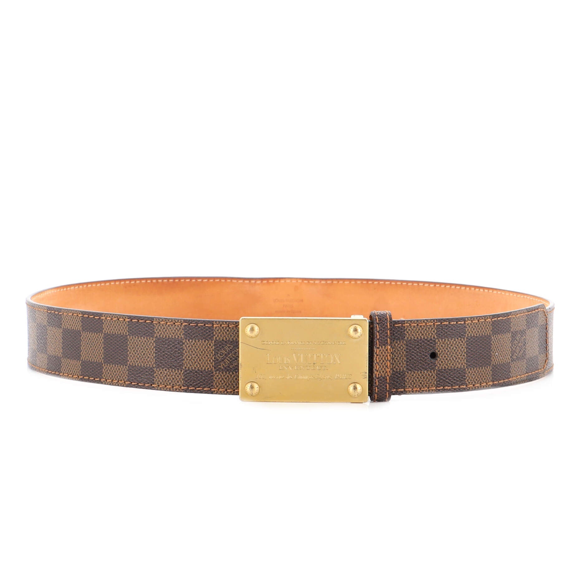 Inventeur Belt Damier Medium 100