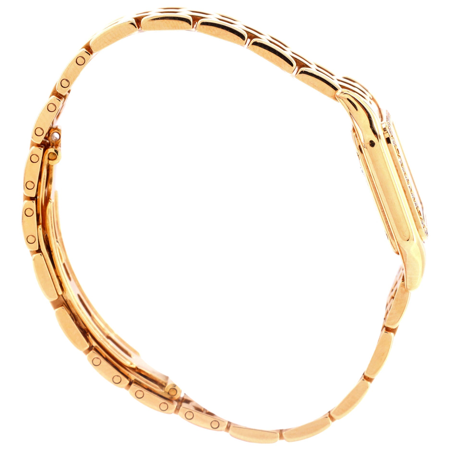 Panthere de Cartier Quartz Watch Yellow Gold with Diamond Bezel 22