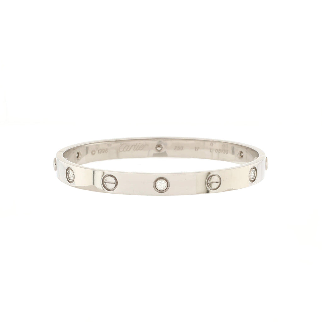 Love 6 Diamond Bracelet 18K White Gold and Diamonds