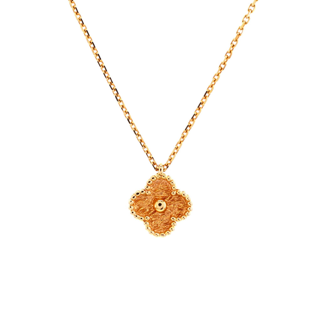 Sweet Alhambra Pendant Necklace 18K Yellow Gold
