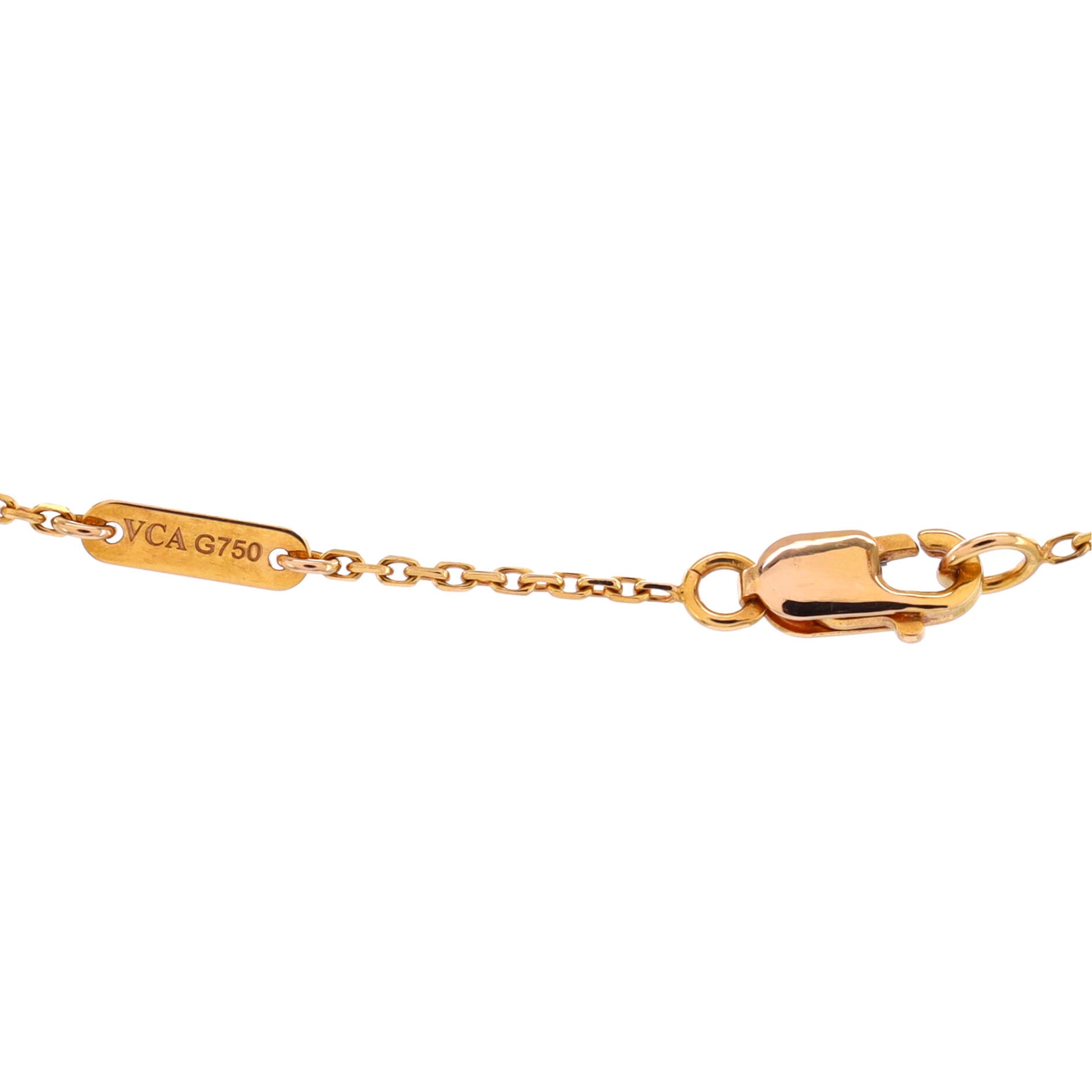Sweet Alhambra Pendant Necklace 18K Yellow Gold