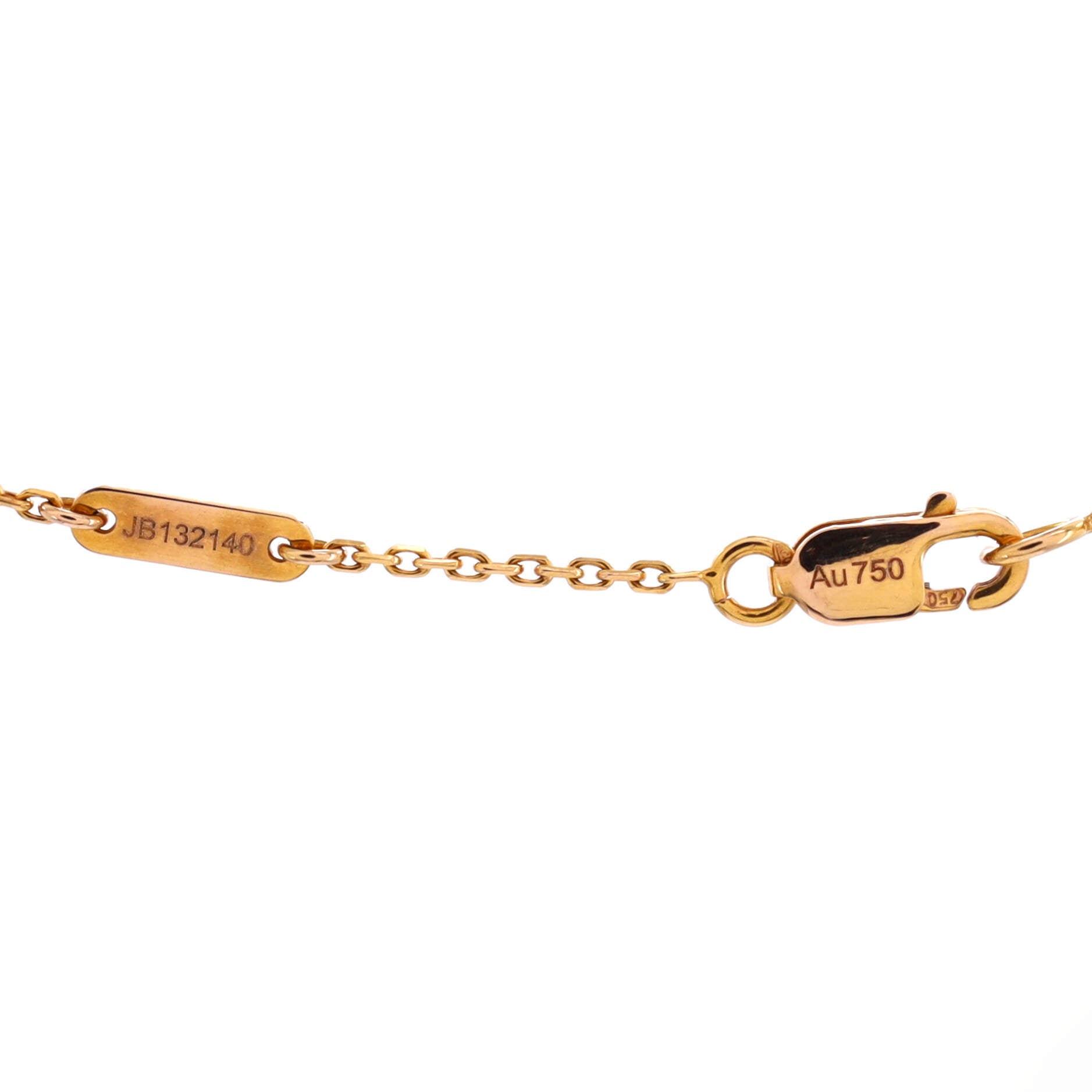 Sweet Alhambra Pendant Necklace 18K Yellow Gold
