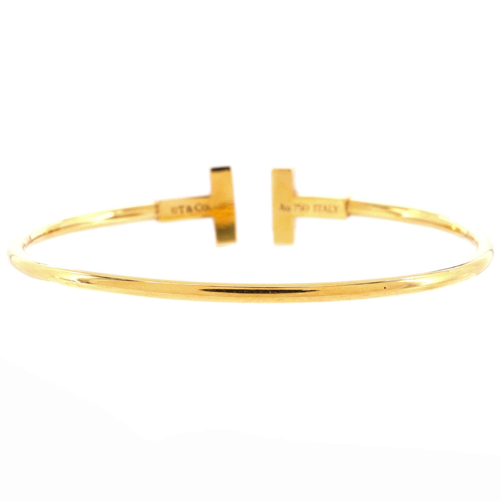 T Wire Bracelet 18K Yellow Gold with Turquoise