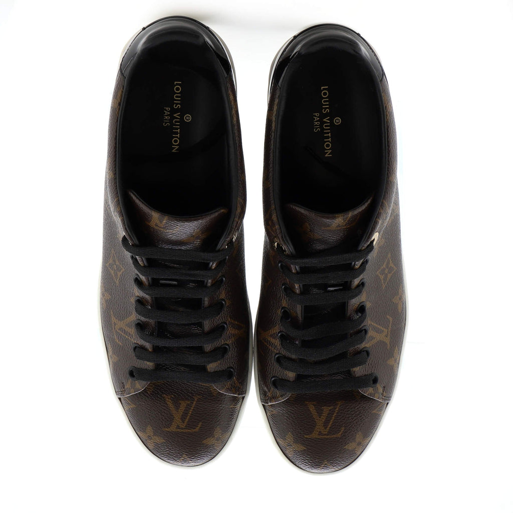Women's FrontRow Sneakers Monogram Canvas with Patent