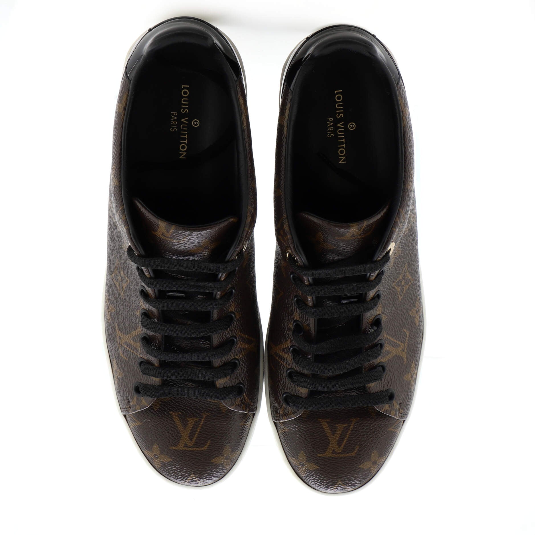 Women's FrontRow Sneakers Monogram Canvas with Patent