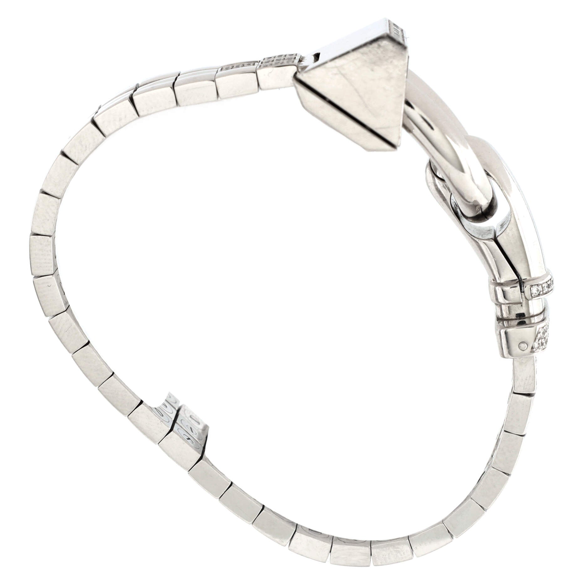 Cadenas Quartz Watch White Gold with Diamond Bezel and Bracelet 24