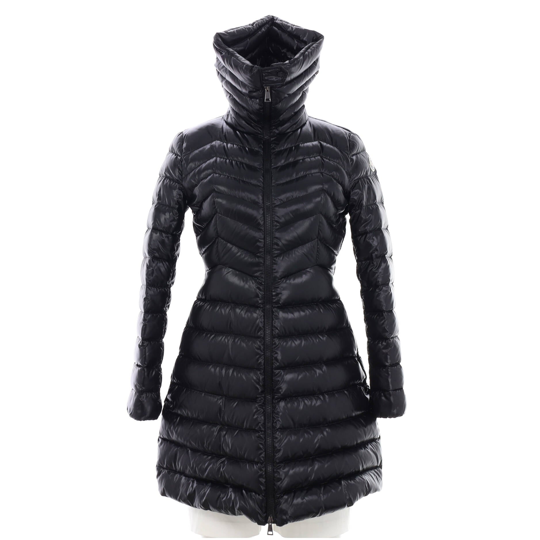 Women's Faucon Hooded Long Coat Quilted Polyamide with Down
