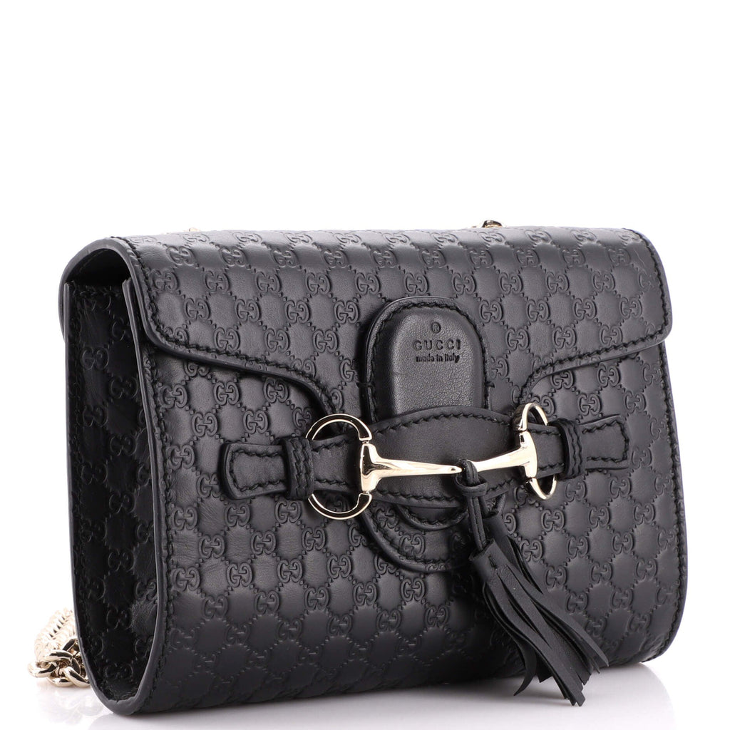 Emily Chain Flap Bag Guccissima Leather Mini