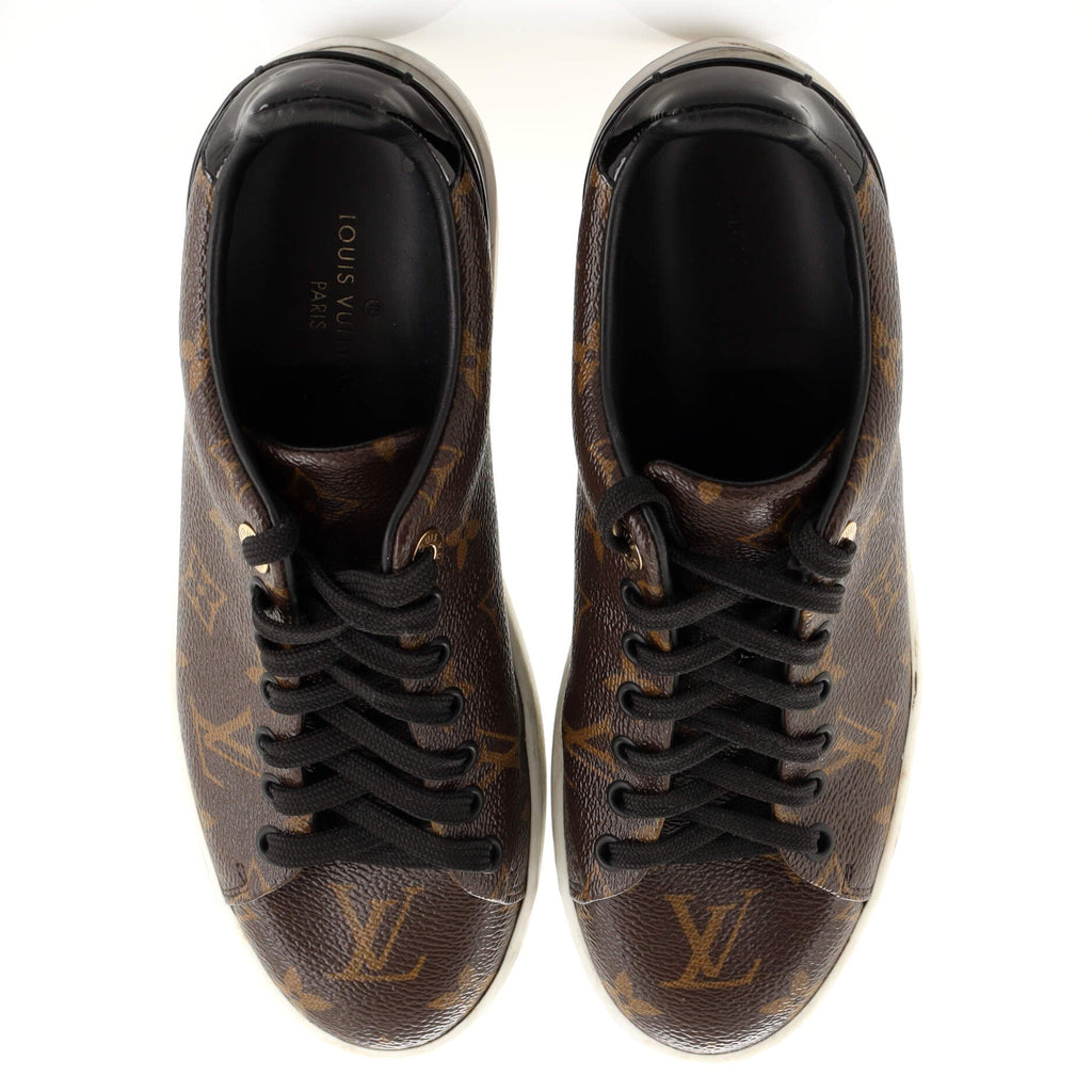 Women's FrontRow Sneakers Monogram Canvas with Patent