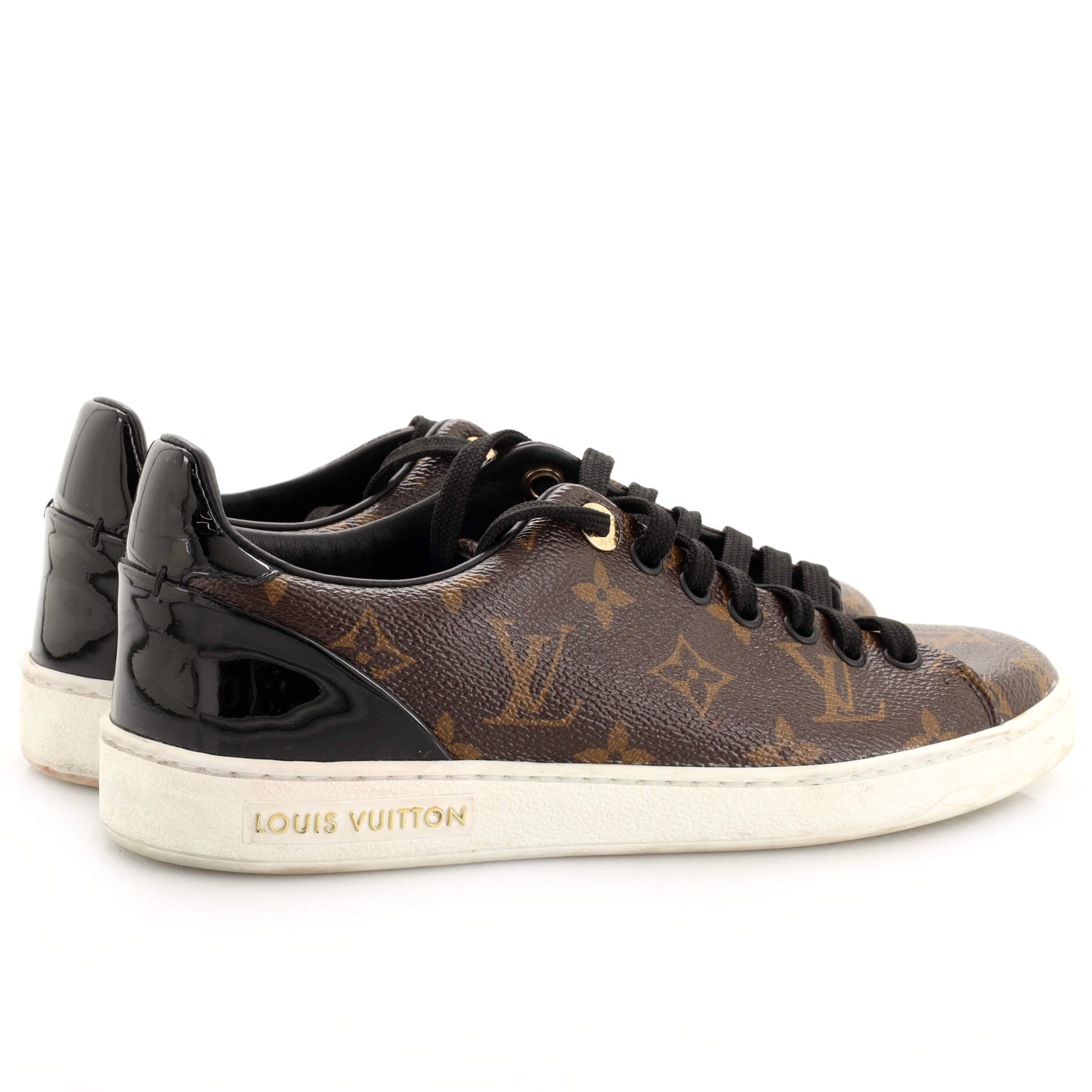 Women's FrontRow Sneakers Monogram Canvas with Patent