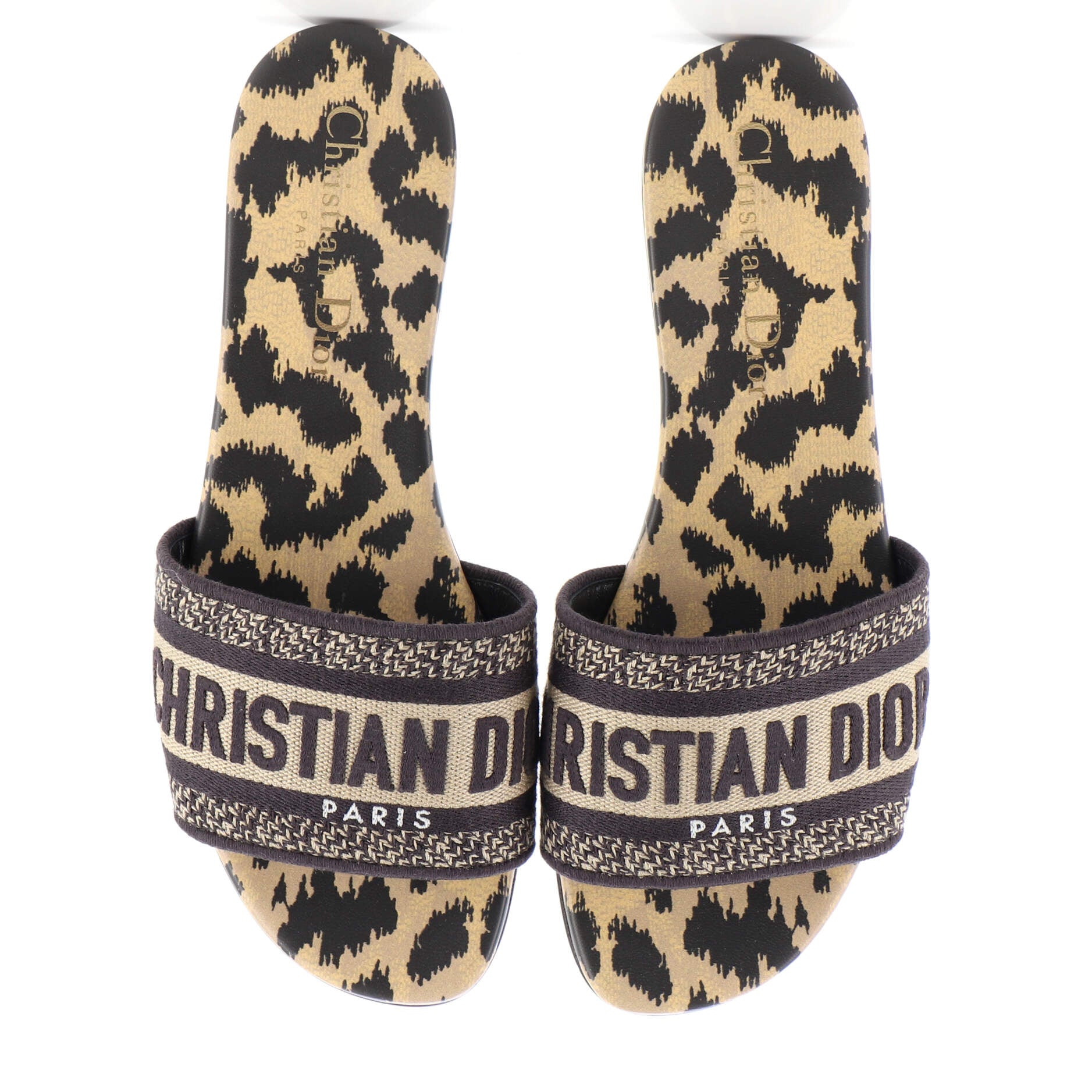 Women's Dway Flat Sandals Embroidered Canvas