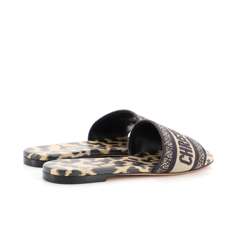 Women's Dway Flat Sandals Embroidered Canvas