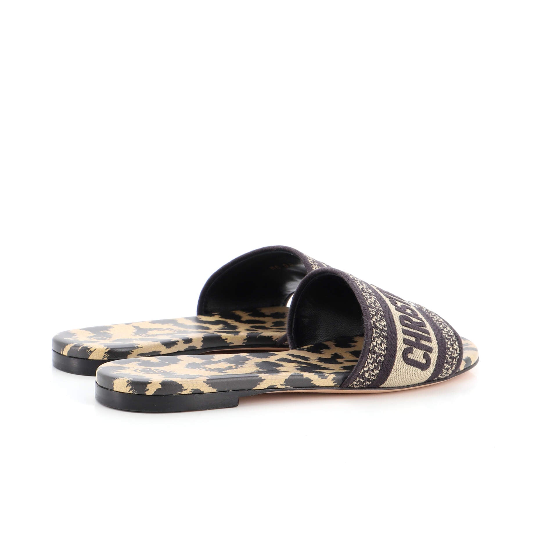 Women's Dway Flat Sandals Embroidered Canvas