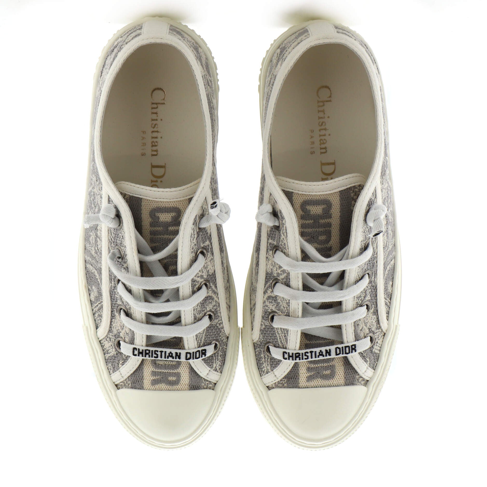 Women's Walk'N'Dior Sneakers Embroidered Canvas