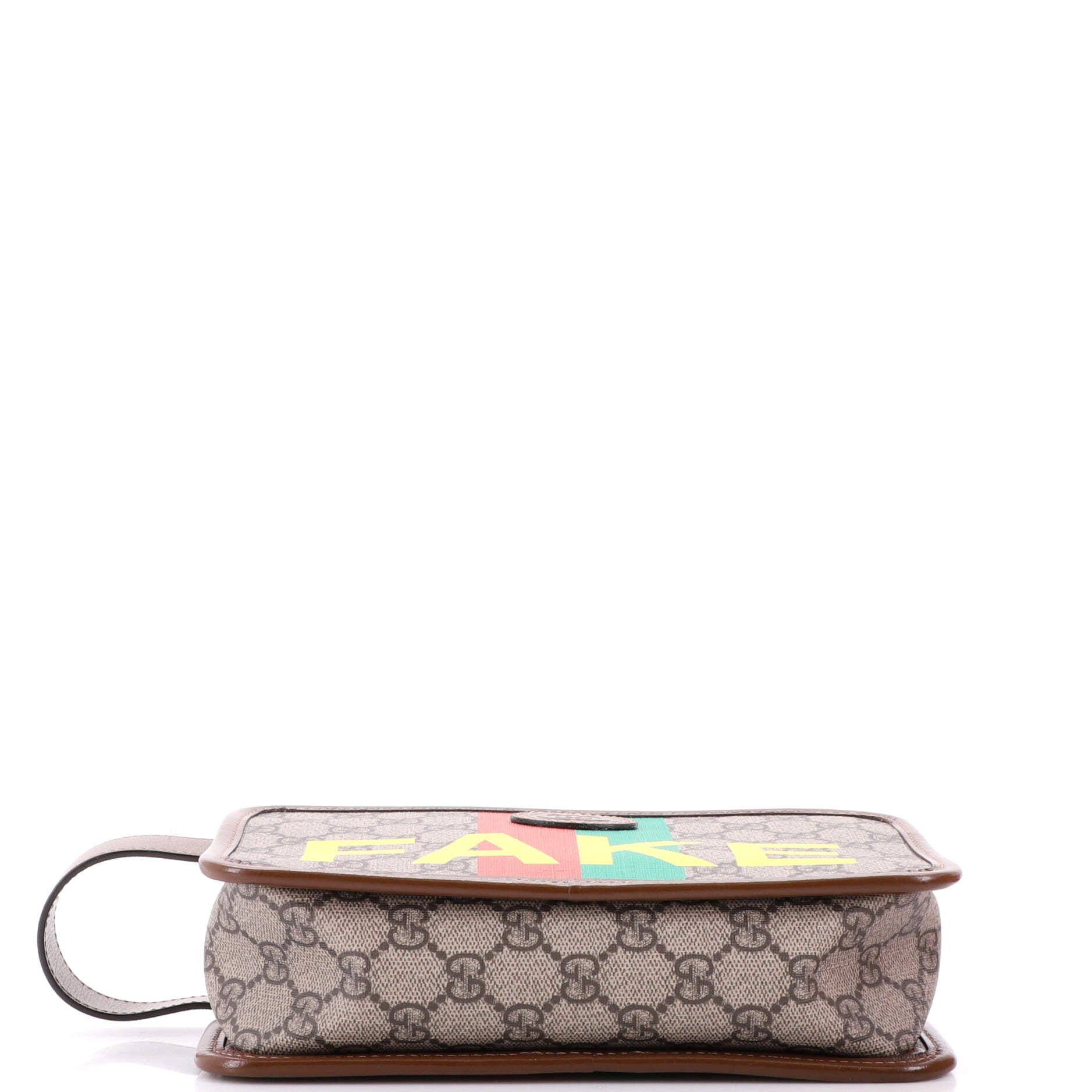 Fake/Not Cosmetic Case Printed GG Coated Canvas