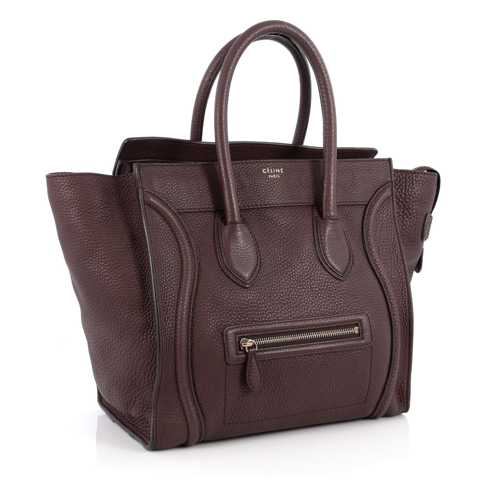 Luggage Handbag Grainy Leather Mini