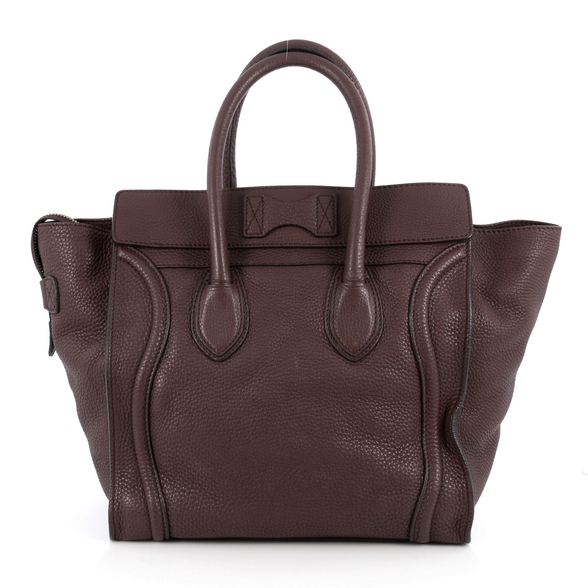 Luggage Handbag Grainy Leather Mini