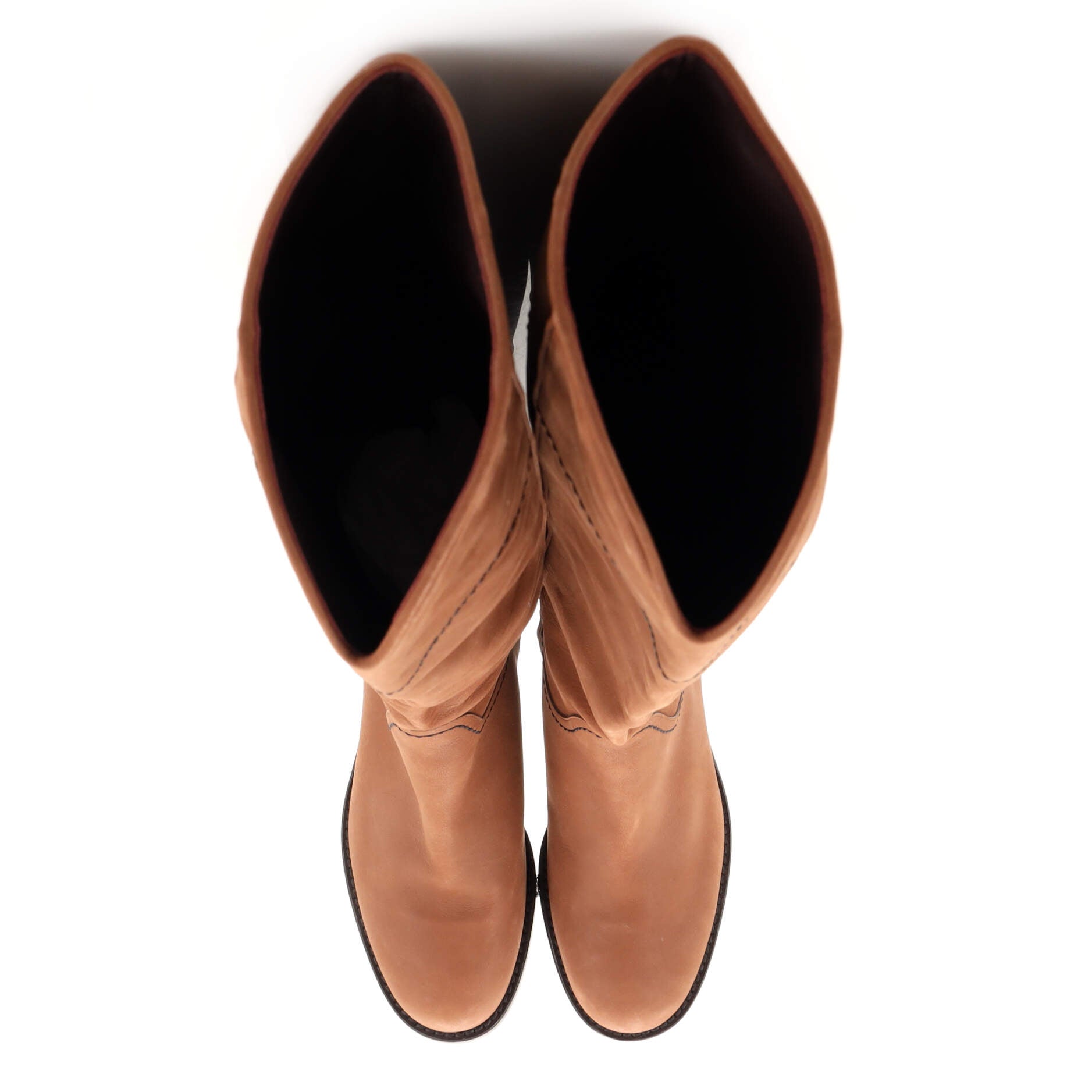 Women's CC Riding Knee High Boots Leather