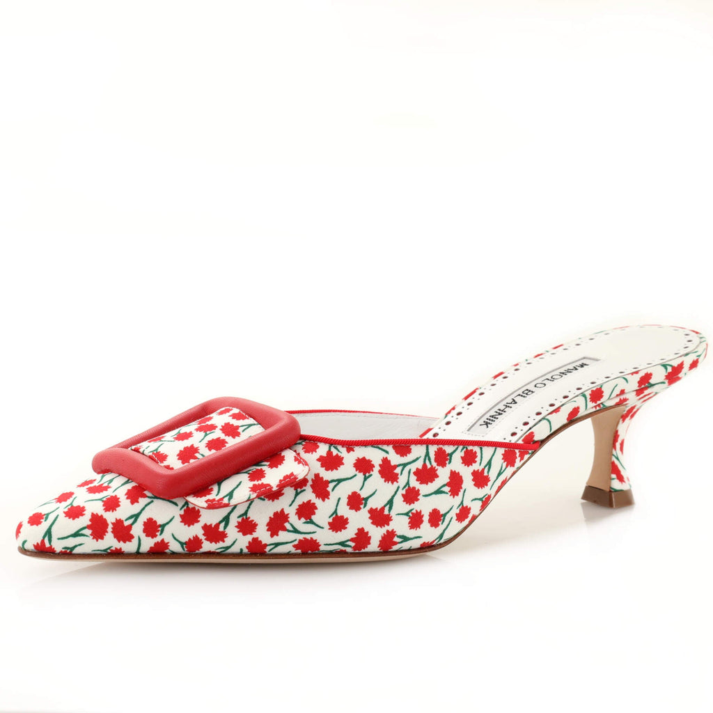 Women's Maysalebi Slide Mules Printed Cotton