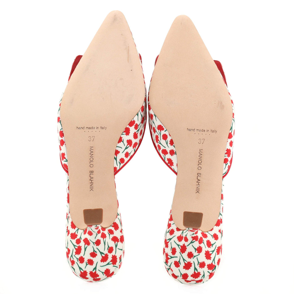 Women's Maysalebi Slide Mules Printed Cotton
