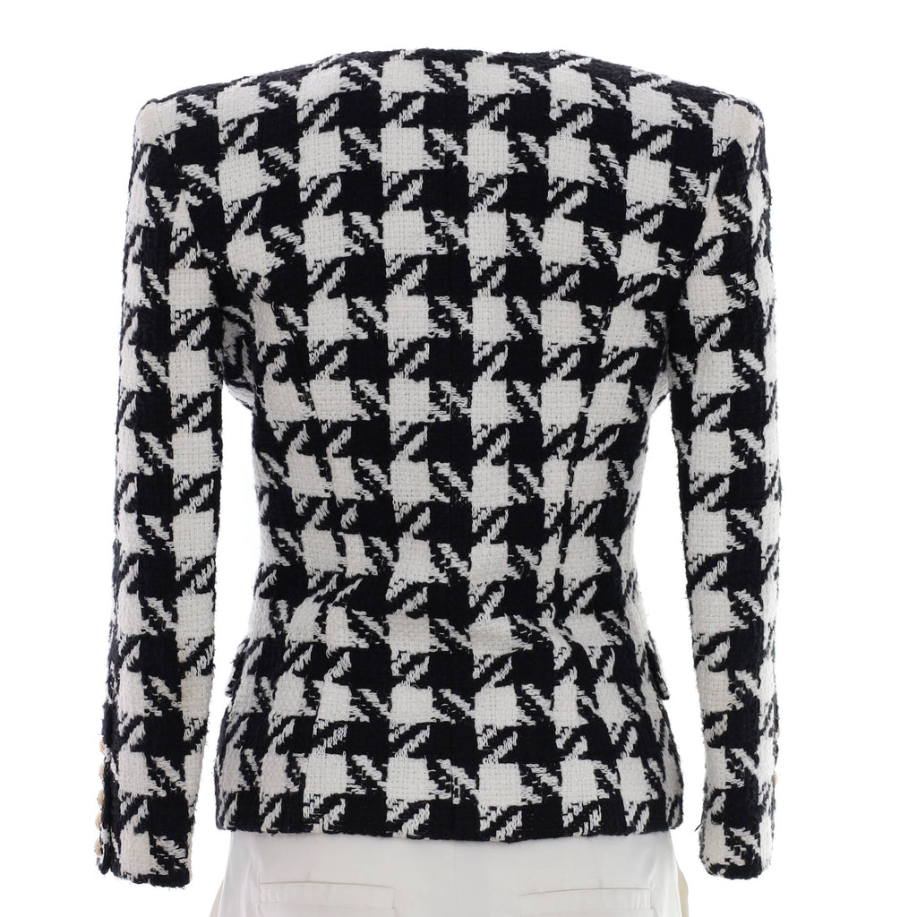 Women's Single Button Blazer Tweed