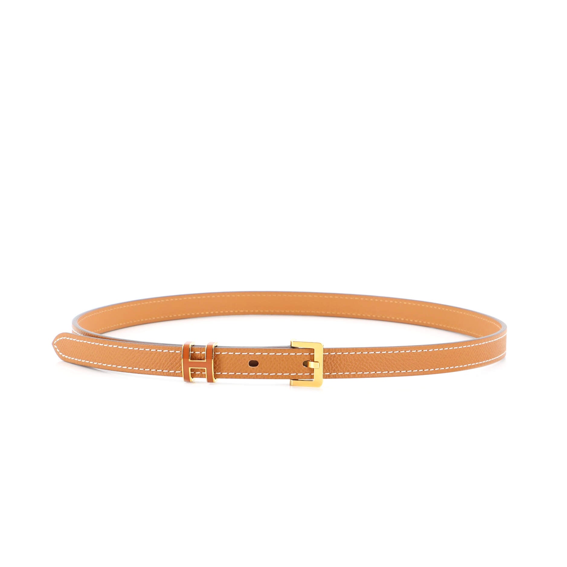 Pop H Belt Leather Thin 70