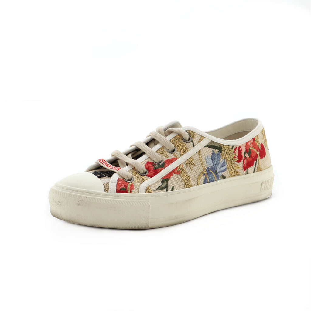 Women's Walk'N'Dior Sneakers Embroidered Canvas