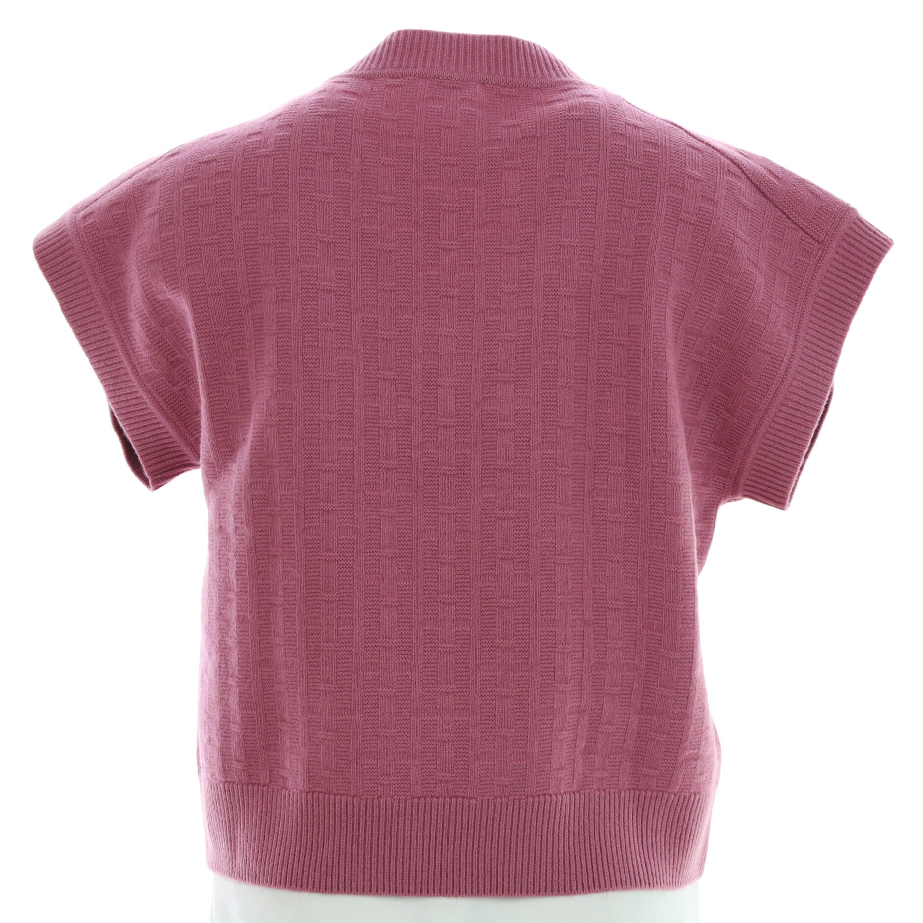 Women's H V-Neck Short Sleeve Sweater Wool