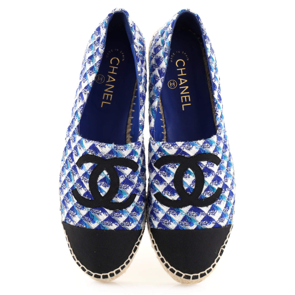 Women's CC Cap Toe Espadrilles Tweed with Grosgrain