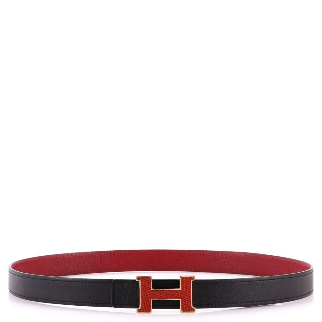Constance Reversible Belt Leather with Lizard Thin 80