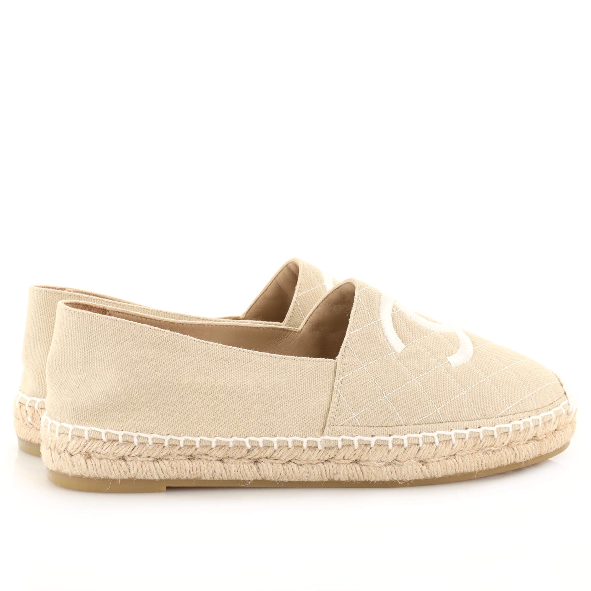Women's CC Espadrilles Quilted Canvas