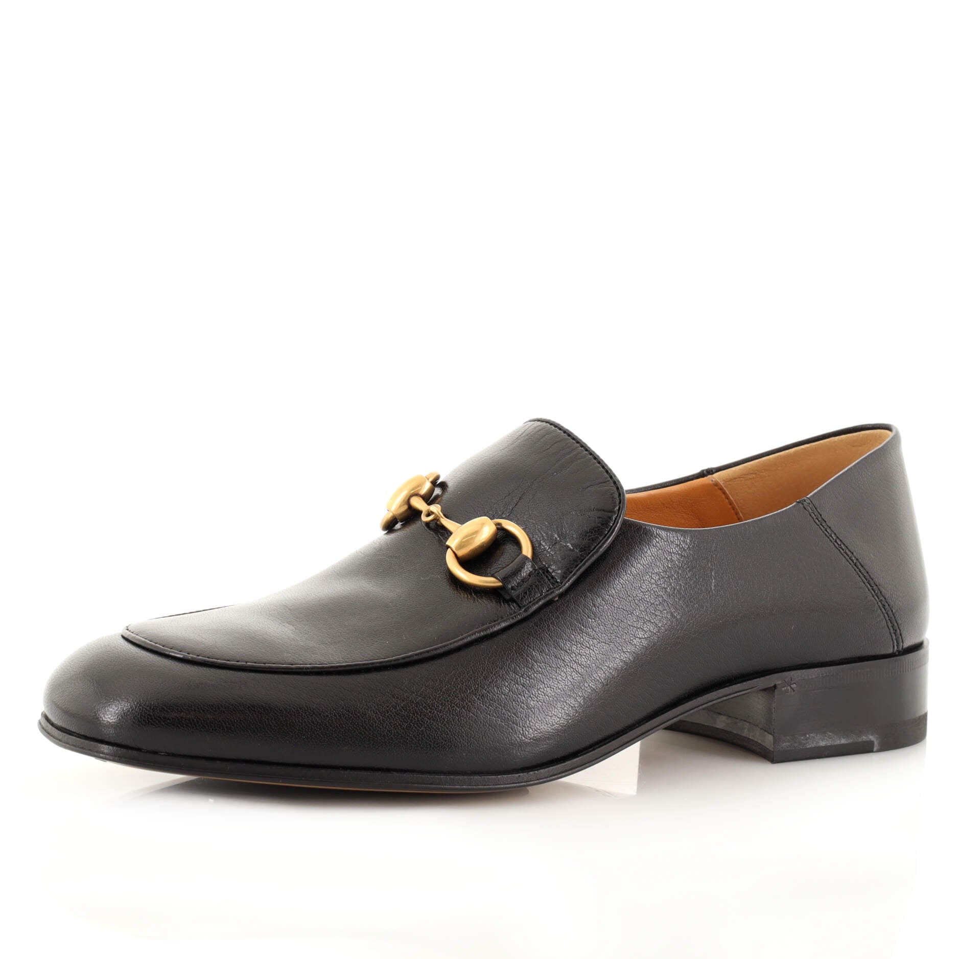 Women's Horsebit Mid-Heel Loafers Leather