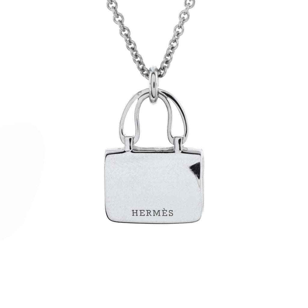 Amulettes Constance Pendant NM Necklace 18K White Gold and Diamonds