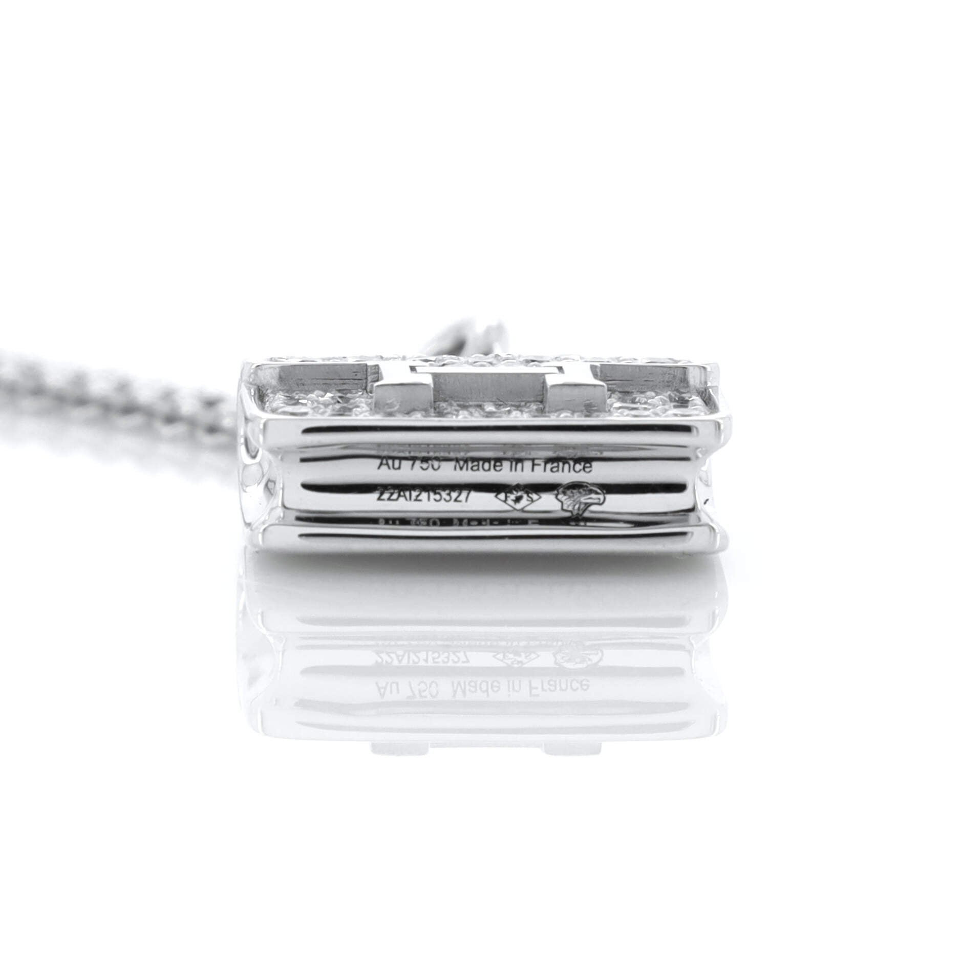 Amulettes Constance Pendant NM Necklace 18K White Gold and Diamonds
