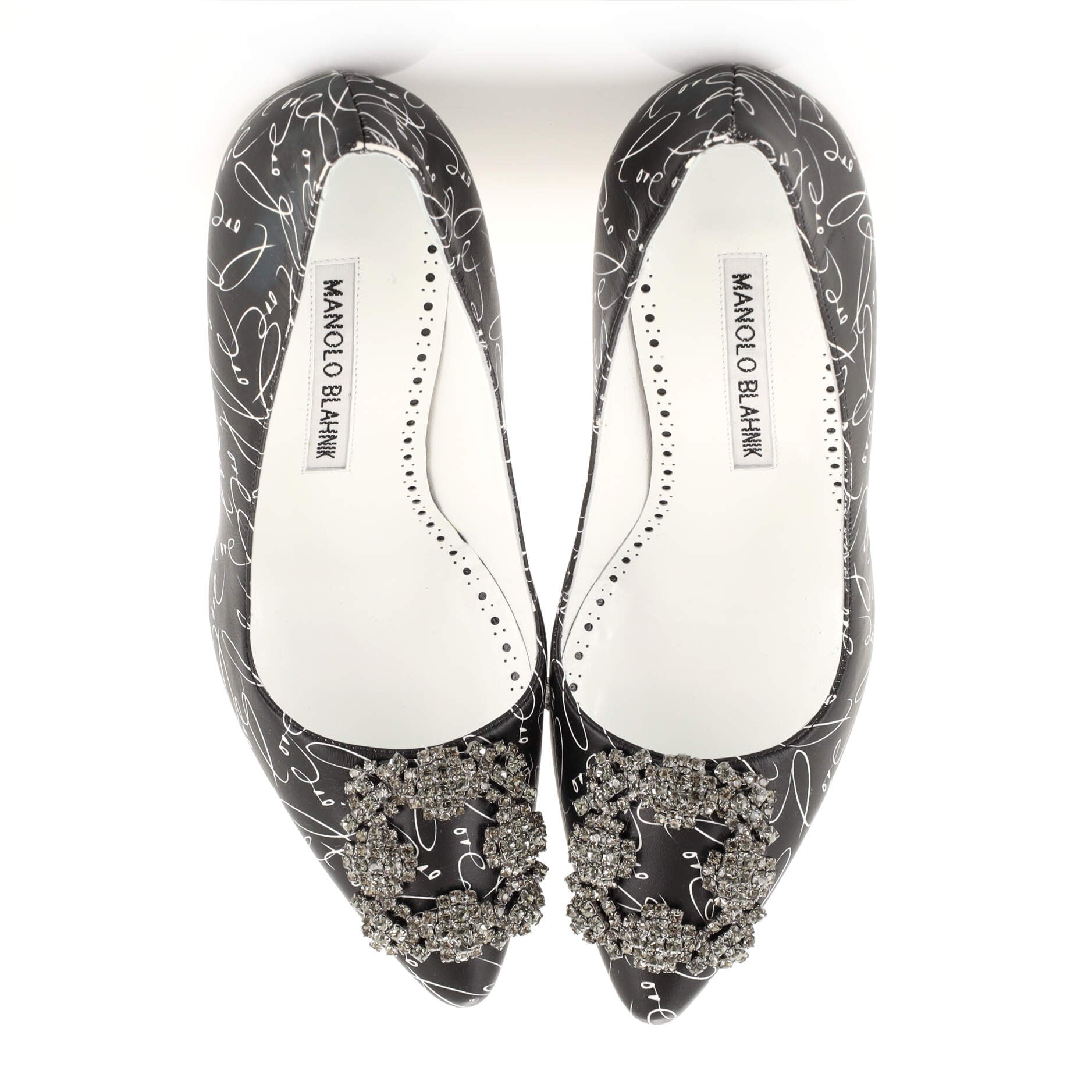 Women's Hangisi Buckle Pumps Printed Leather 105