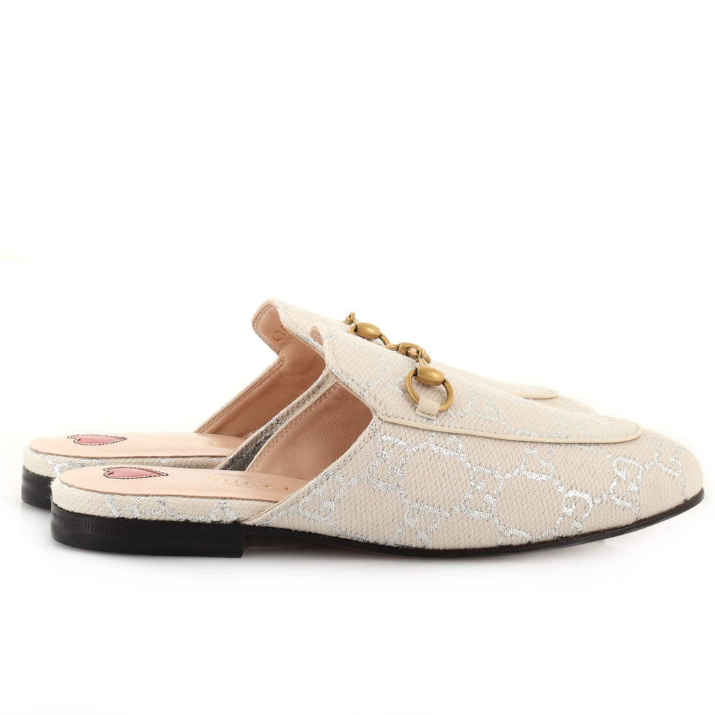 Women's Princetown Mules GG Lame Canvas