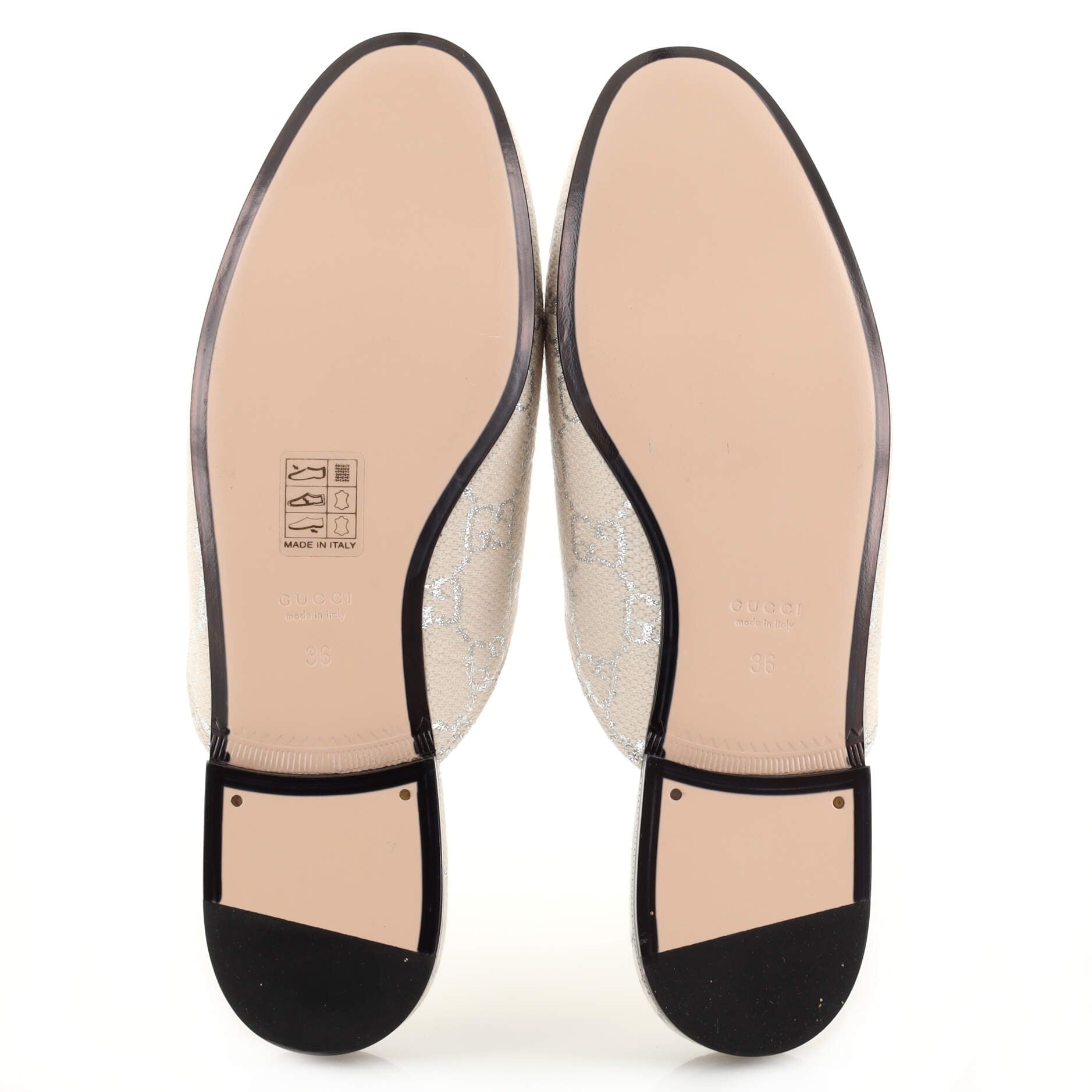 Women's Princetown Mules GG Lame Canvas
