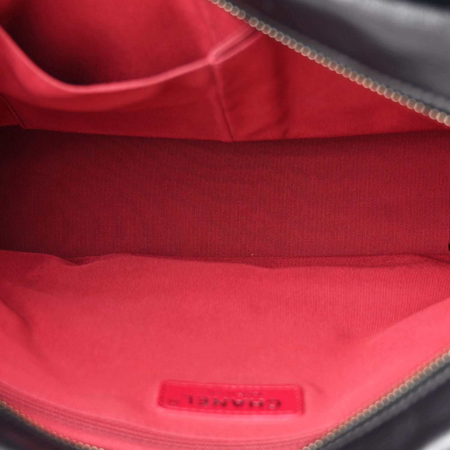 Aged Calfskin Quilted Large Gabrielle Hobo Black