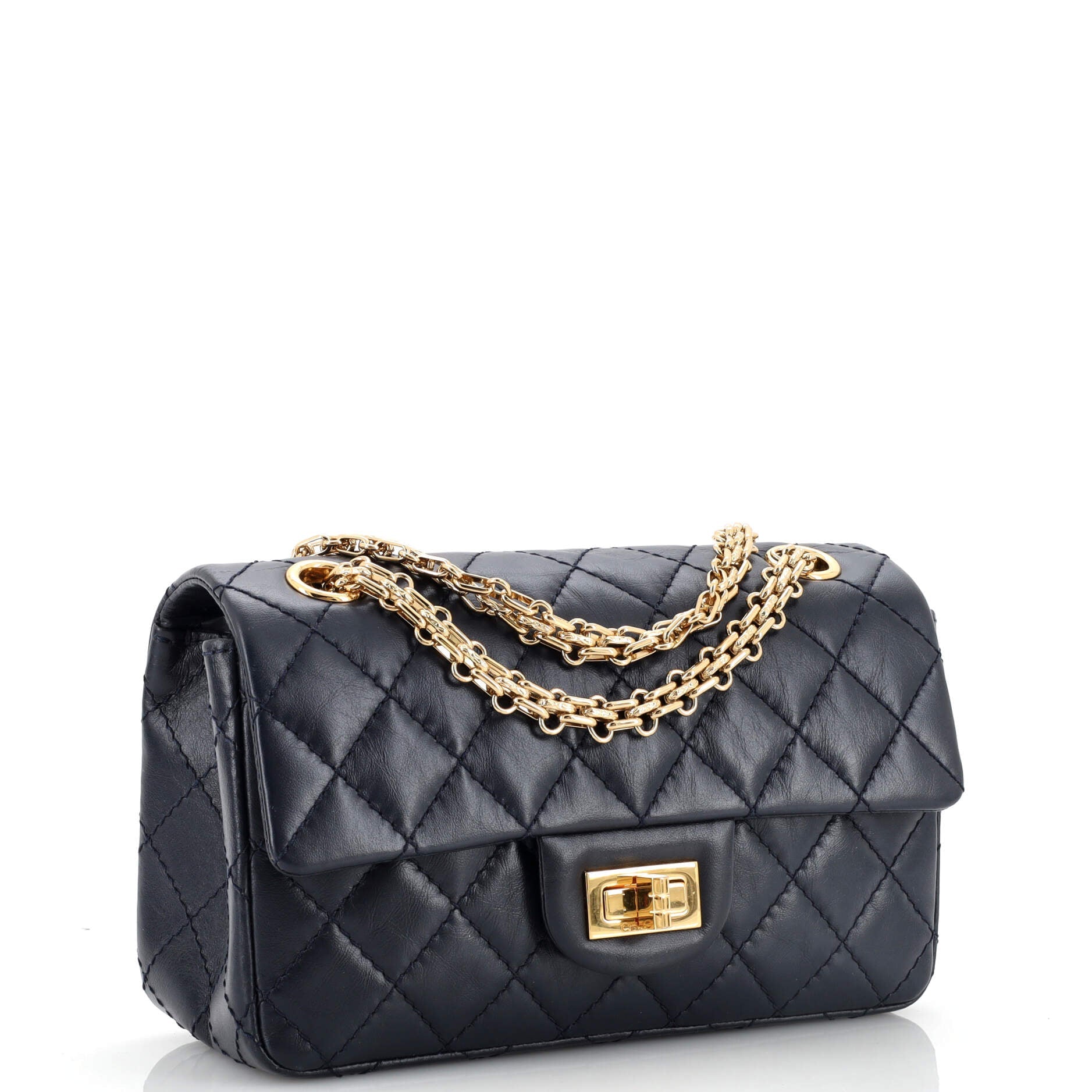 Reissue 2.55 Flap Bag Quilted Aged Calfskin Mini