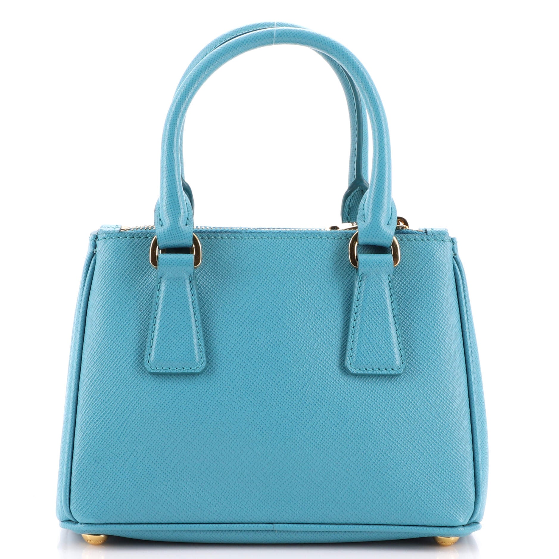 Galleria Double Zip Tote Saffiano Leather Mini