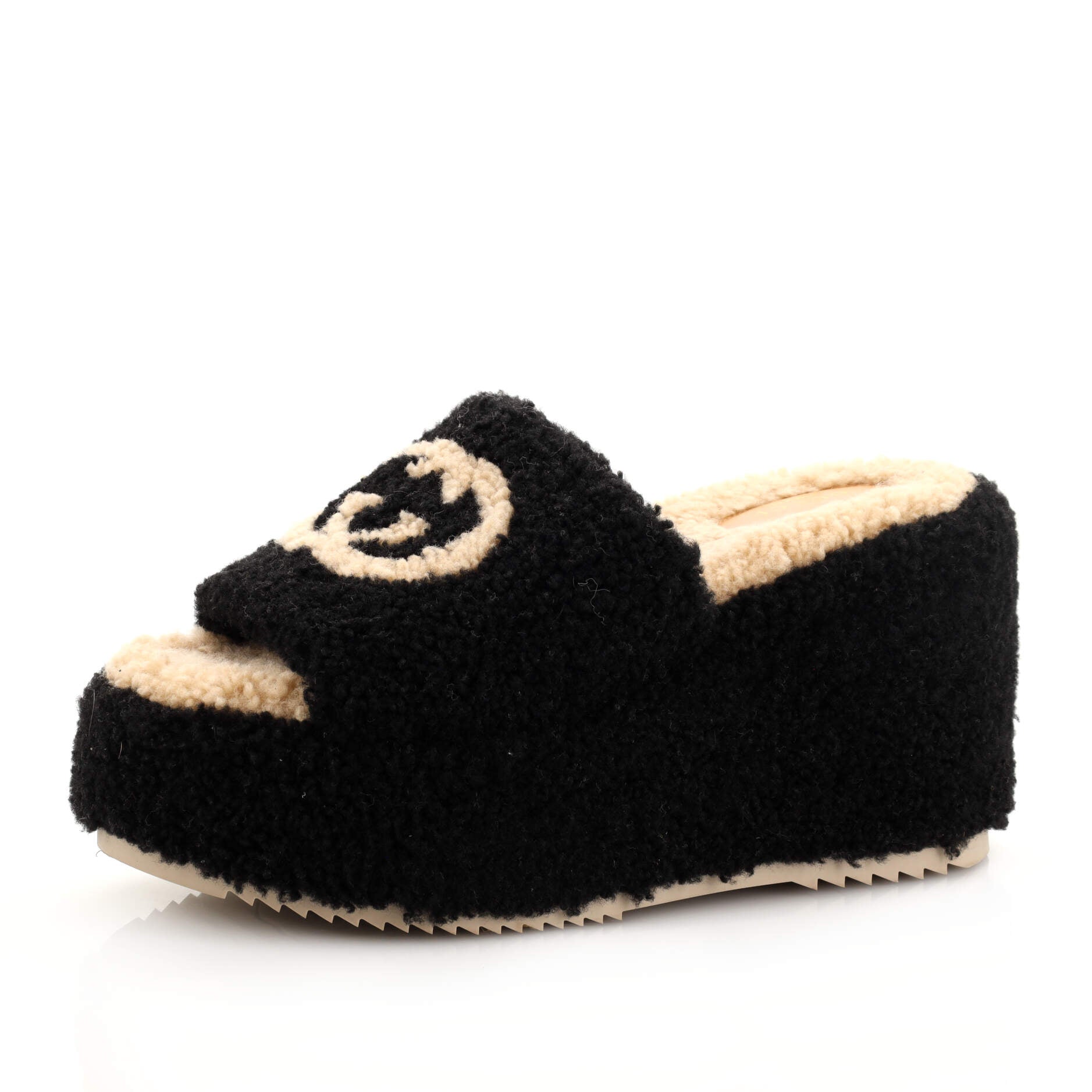 Women's Elea Platform Slide Sandals Shearling