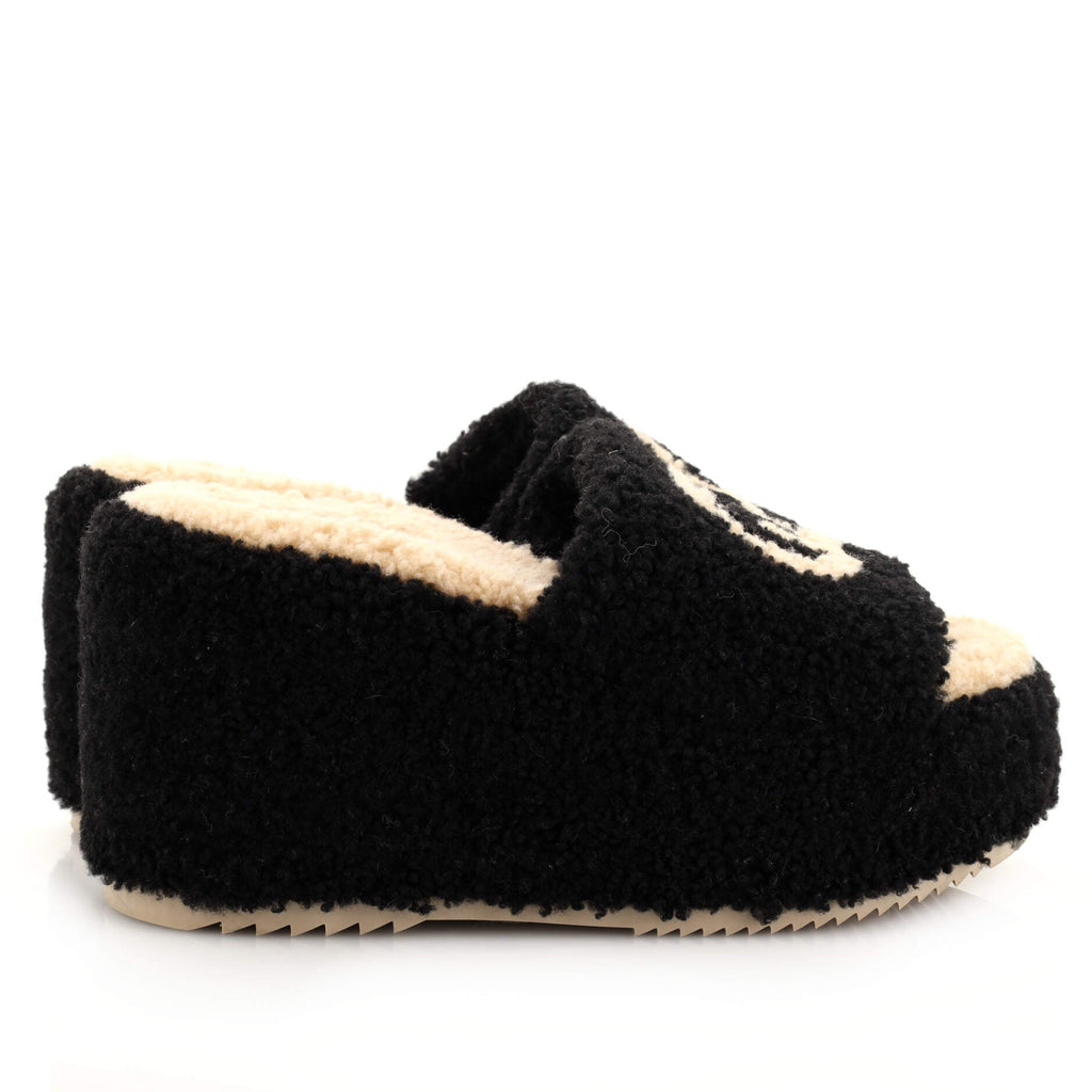 Women's Elea Platform Slide Sandals Shearling