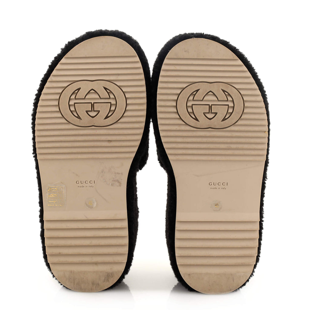 Women's Elea Platform Slide Sandals Shearling