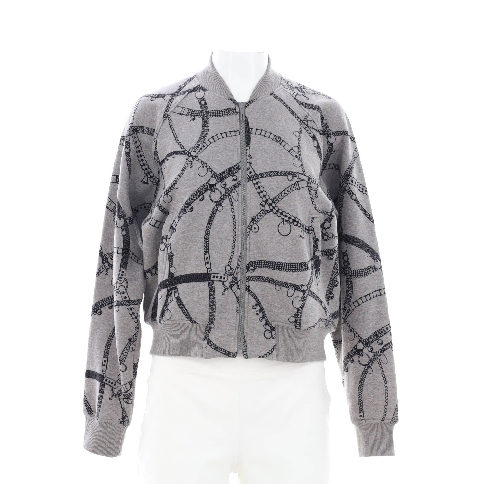 Women's Tresor de Medor Bomber Jacket Printed Cotton and Camel Blend